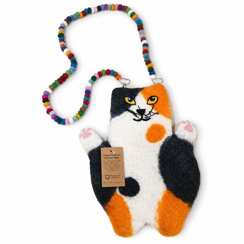Whitney the flat cat felted - the,
