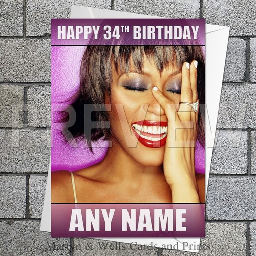Whitney houston birthday - houston, card
